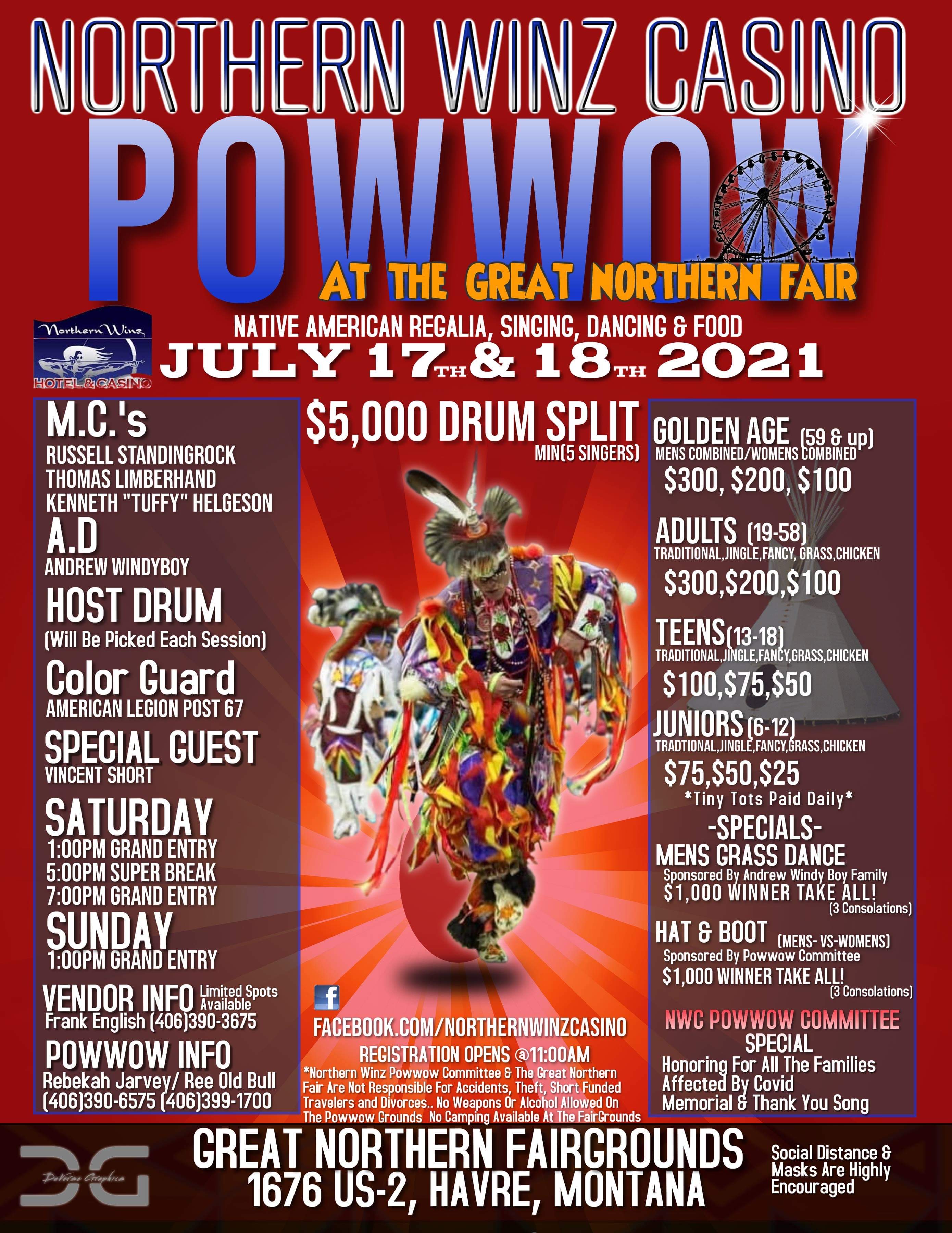 Northern Winz Casino Pow Wow